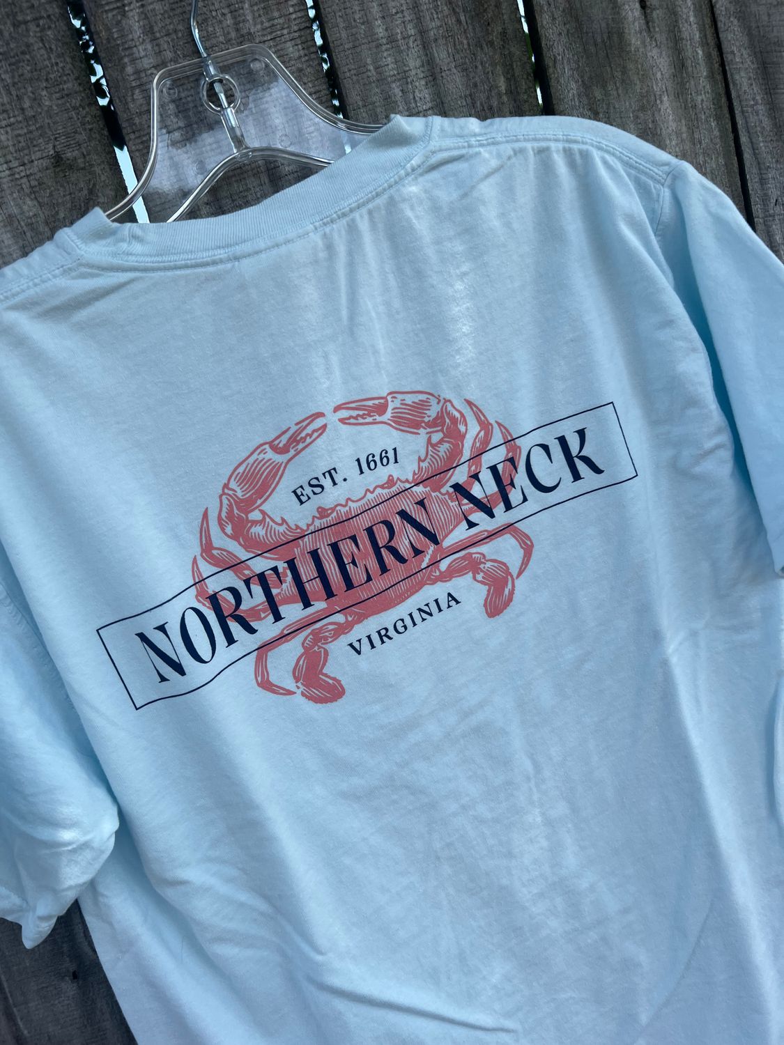 Maritime Classic Crab NNK S/S Tee, Color: Chambray, Size: Small