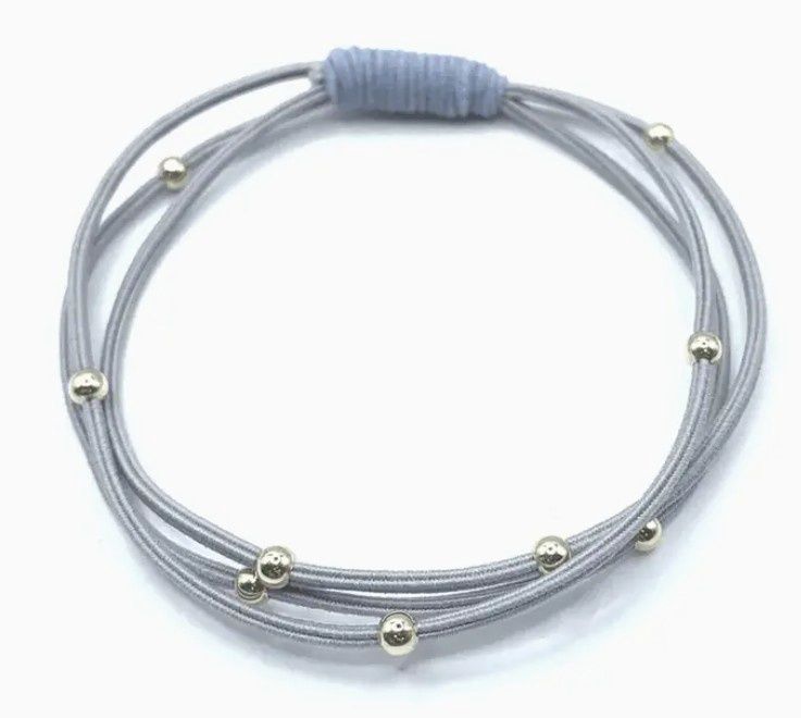 3mm Waterproof Hair Band, Color: Gray/Lt Blue