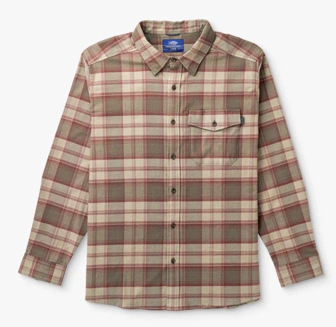 Lager L/S Flannel Shirt, Attribute: Sable, Size: Small