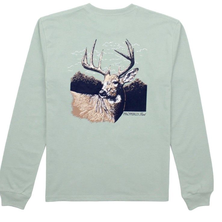 Buck L/S, Color: Sage, Size: Small