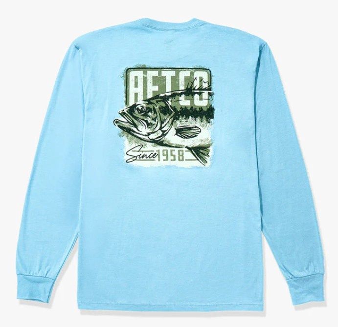 Gamble L/S Tee, Color: Milky Blue Hthr, Size: Small