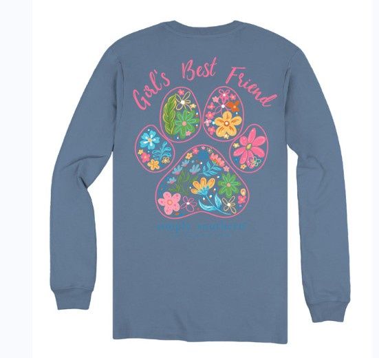 Friend L/S Tee, Color: Iceland, Size: X-Small