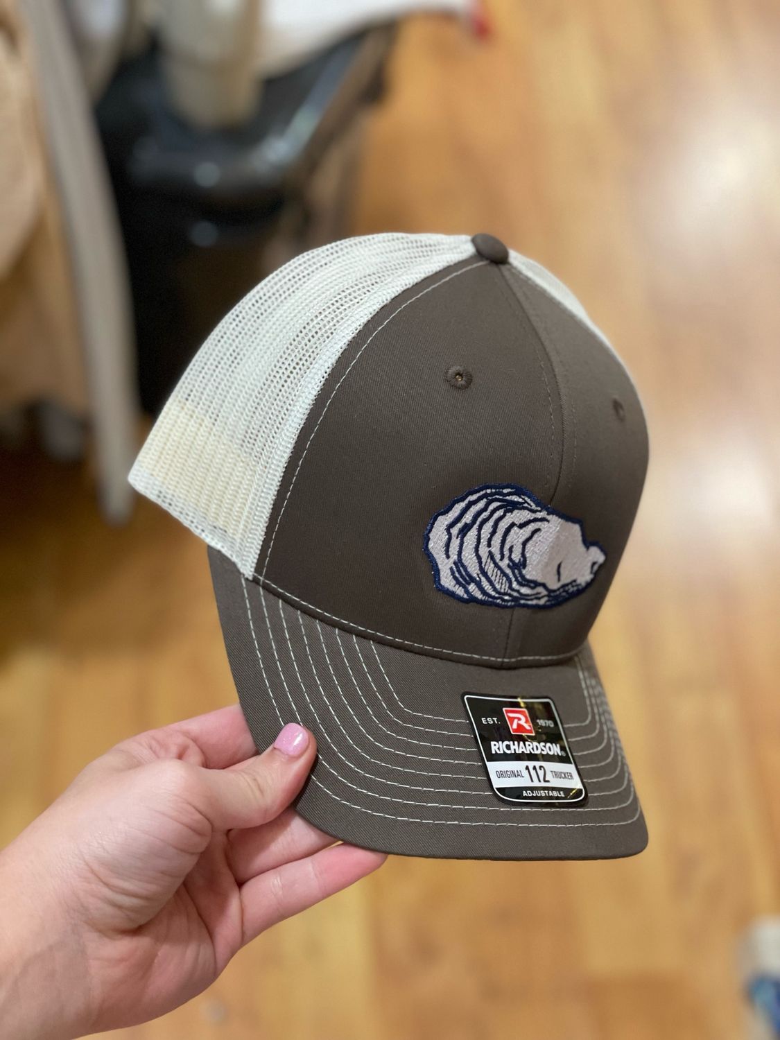 NNK Oyster Trucker Hat, Color: Choc Chip/Birch