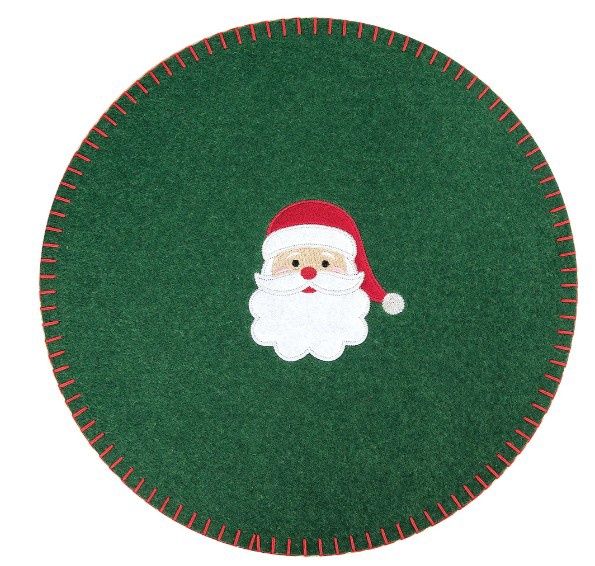Christmas Placemat, Color: Santa Felt Round