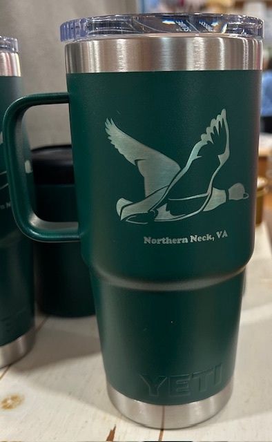 NNK Rambler Mallard Travel Mug, Color: Blk Forest Green, Size: 20 oz