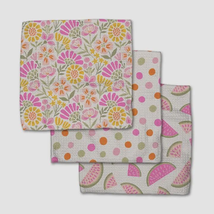 Dishcloth Set, Color: Neo Ray