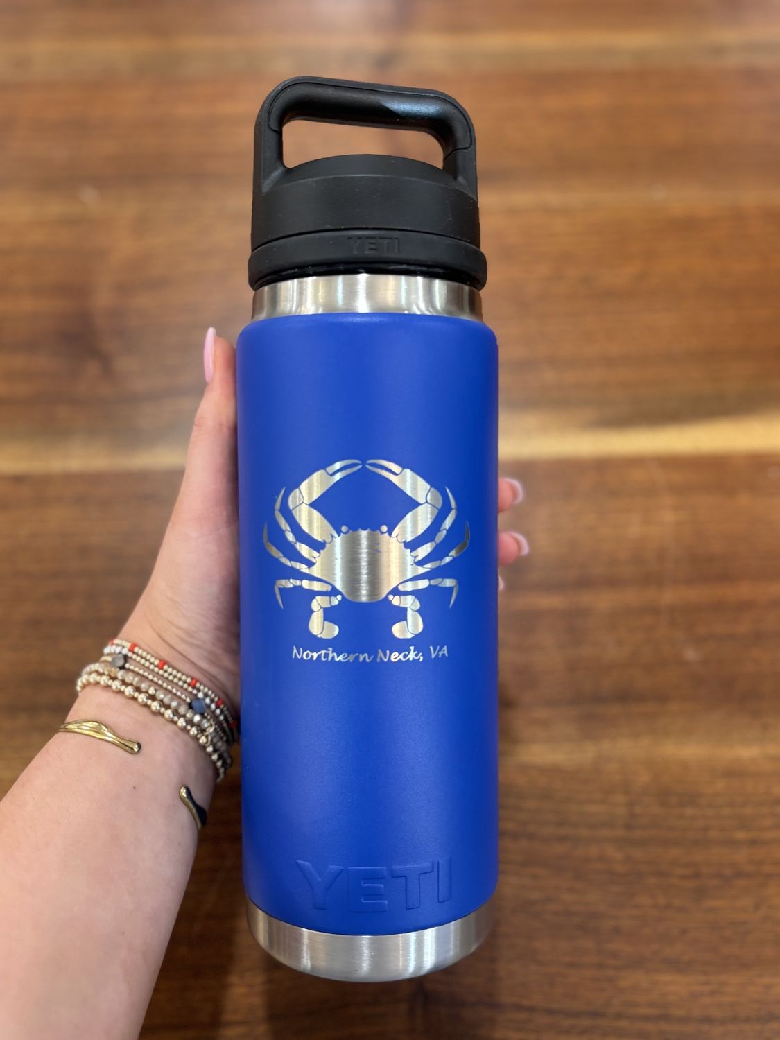 NNK Crab Rambler Bottle Chug, Color: Royal Blue, Size: 26 oz