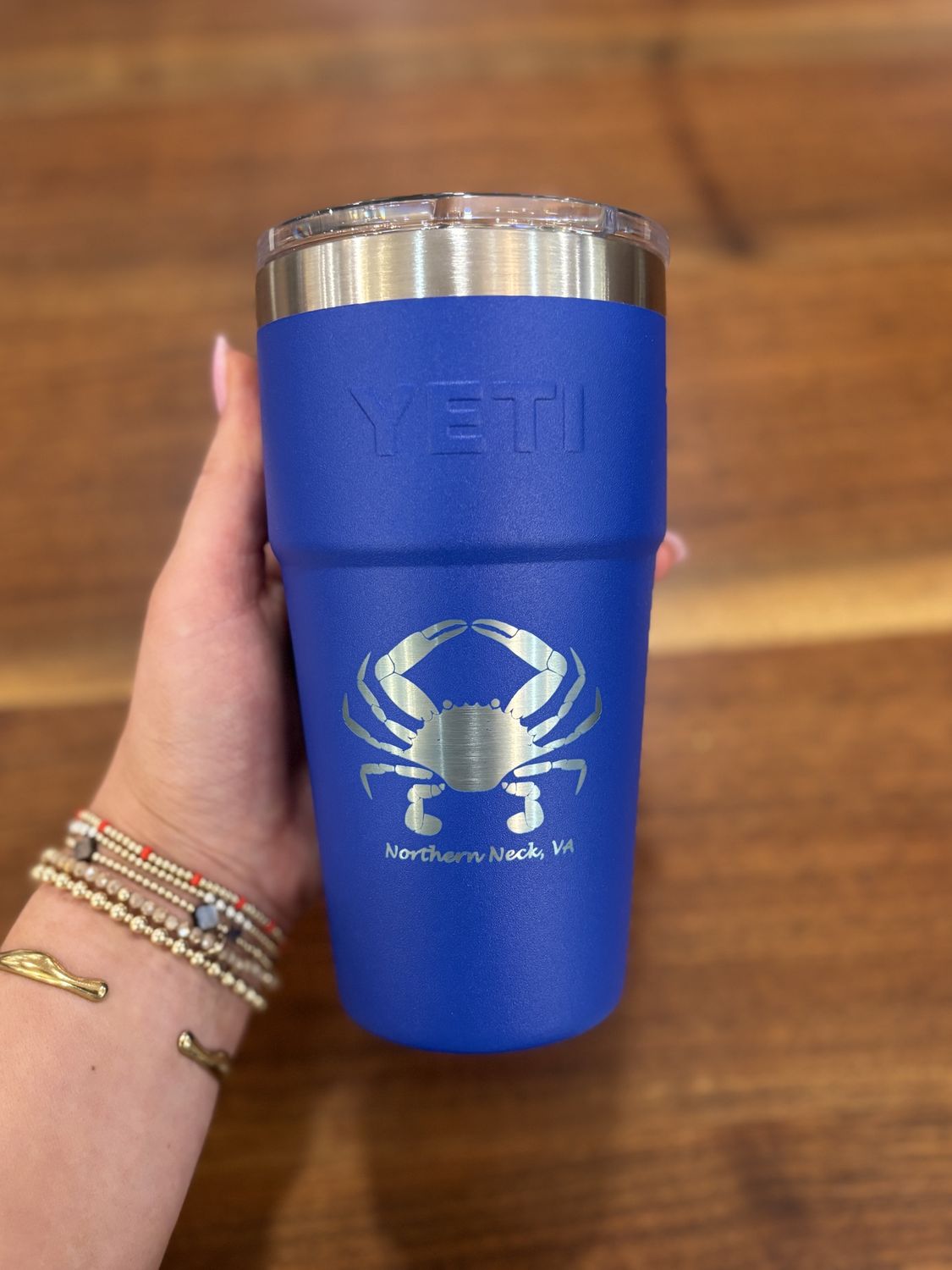 NNK Stackable Cup (Crab), Color: Royal Blue, Size: 20 oz