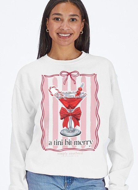 Crew Sweatshirt Tini, Color: White, Size: XS/Sm