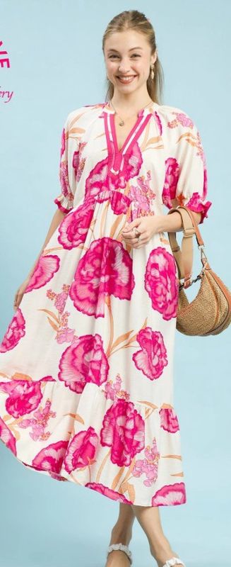 Floral Print Maxi Dress