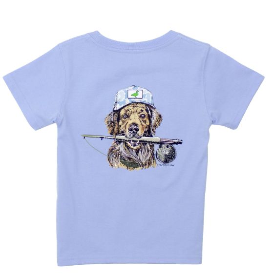 Boys Fishing Buddy S/S, Color: Light Blue, Size: YS