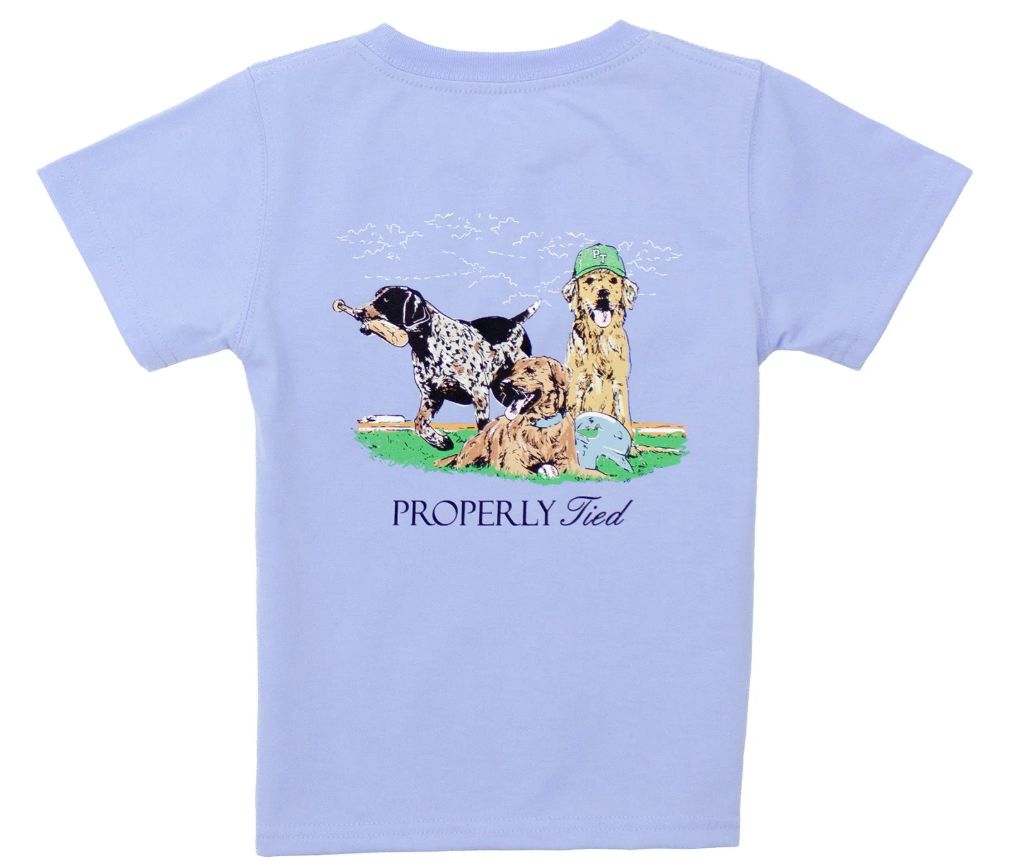 Boys Diamond Dogs S/S, Color: Light Blue, Size: 2T