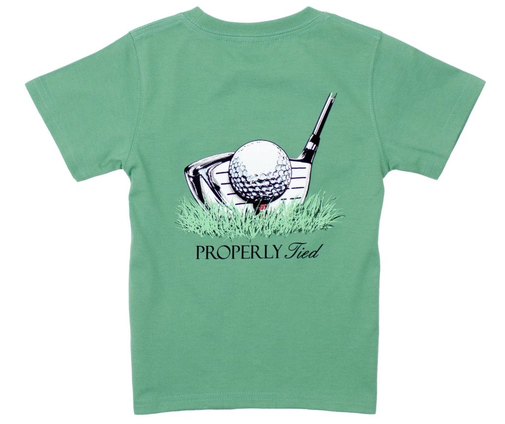 Boys Driver S/S, Color: Ivy, Size: YS