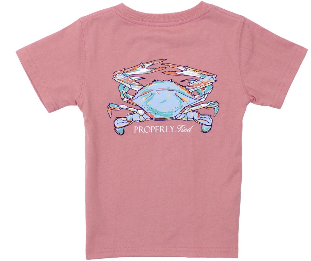 Boys Claws S/S, Color: Salmon, Size: 2T