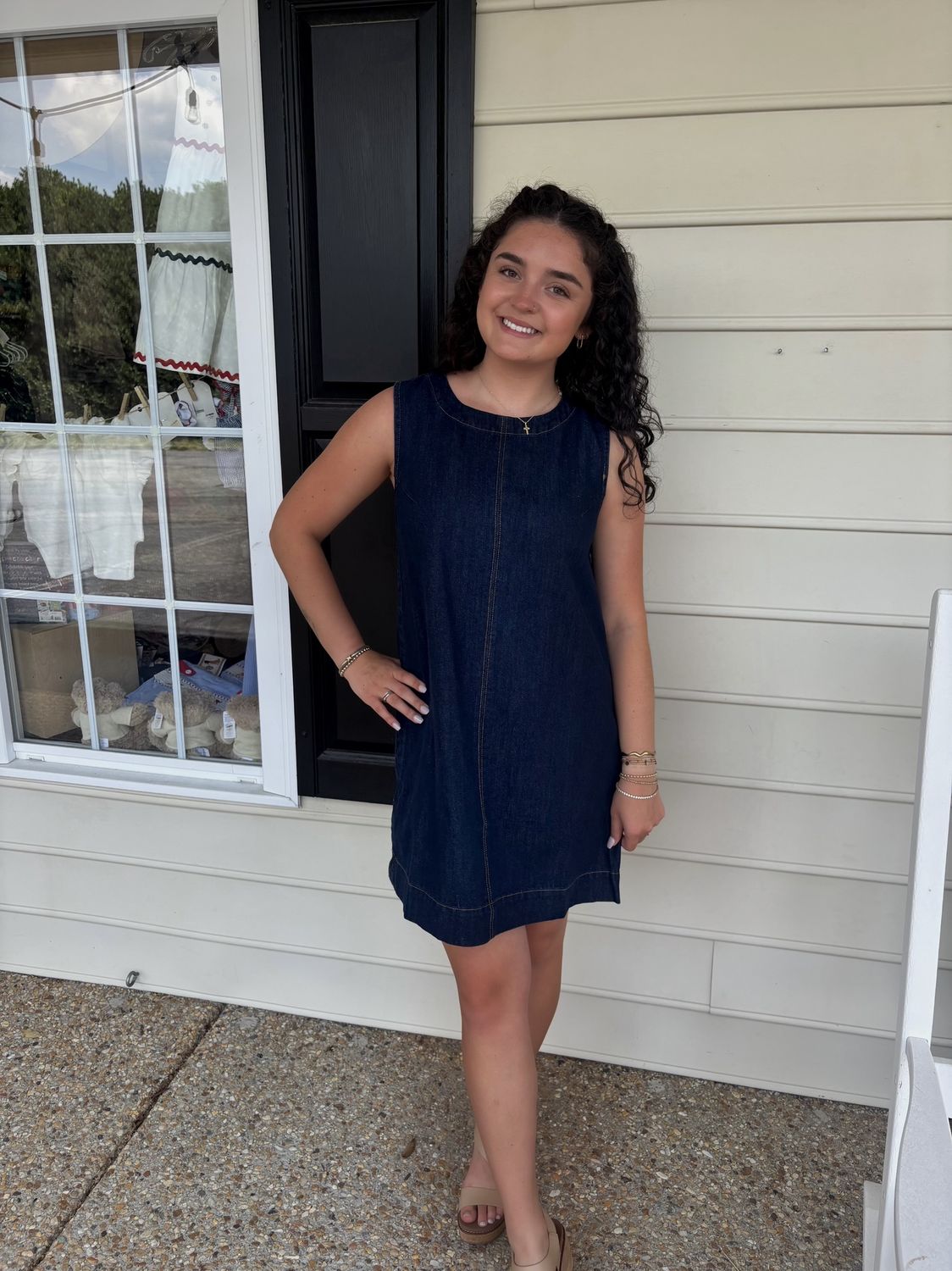 Sleeveless Shift Dress