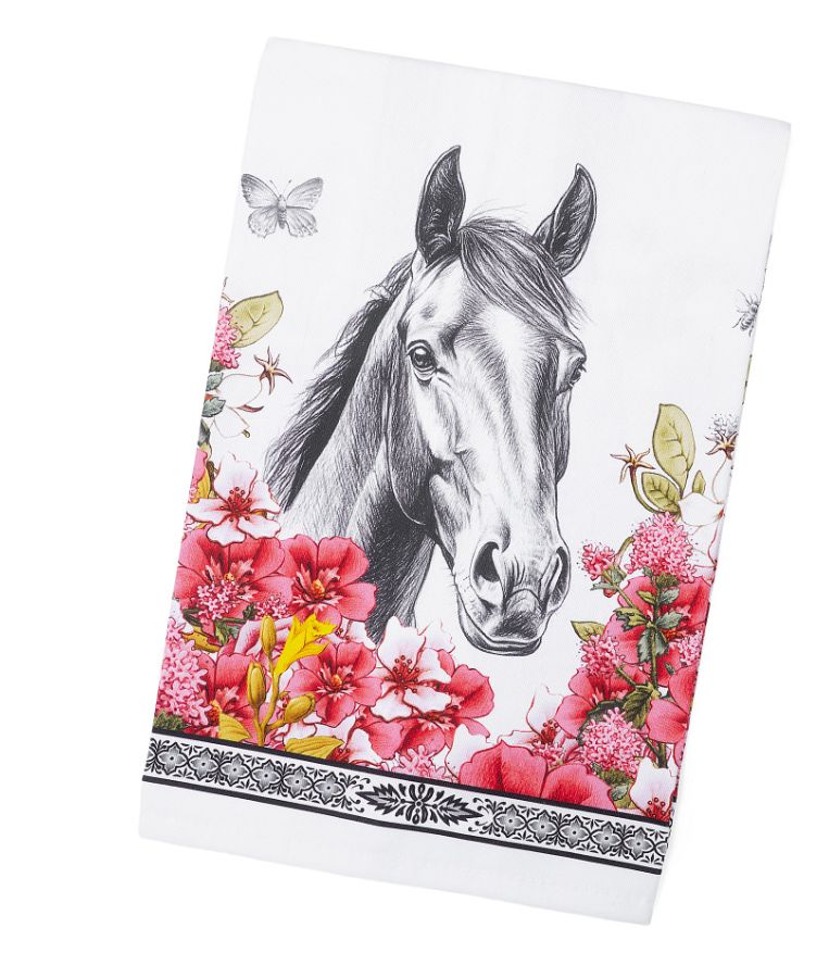 Floral Bouquet Towel, Color: Rocky