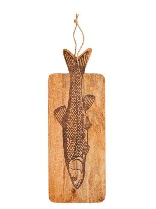 Etched Fish Wood Board