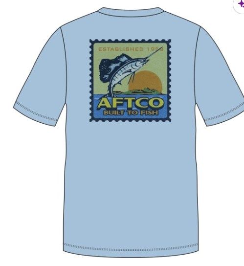 Greetings UVX S/S Tee, Color: Airy Blue Heather, Size: Small