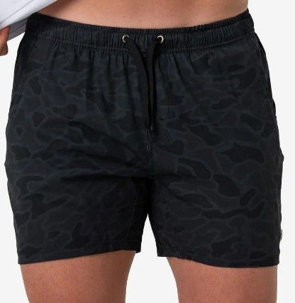 Athletic Short (7"), Color: Blk Camo/Blk Liner, Size: Small