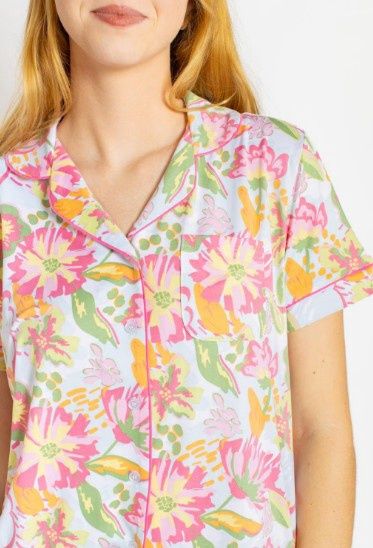 Sleep Shirt S/S Button Up