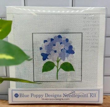 Needlepoint Kit, Style: Blue Hydrangea