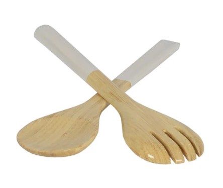 Salad Server SET (Small), Color: White