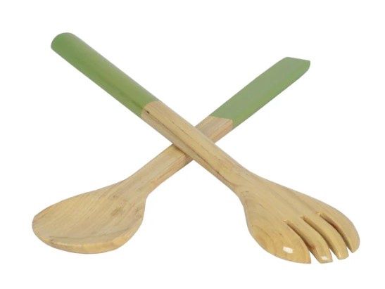 Salad Server SET (Large), Color: Pastel Green
