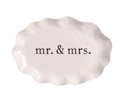 Mr &amp; Mrs Melamine Platter