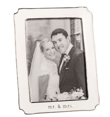 Mr &amp; Mrs  5x7 Enamel Frame