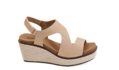 Steppin Out Wedge, Color: Camel, Size: 7
