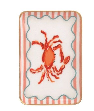 Crab Sea Enamel Tray