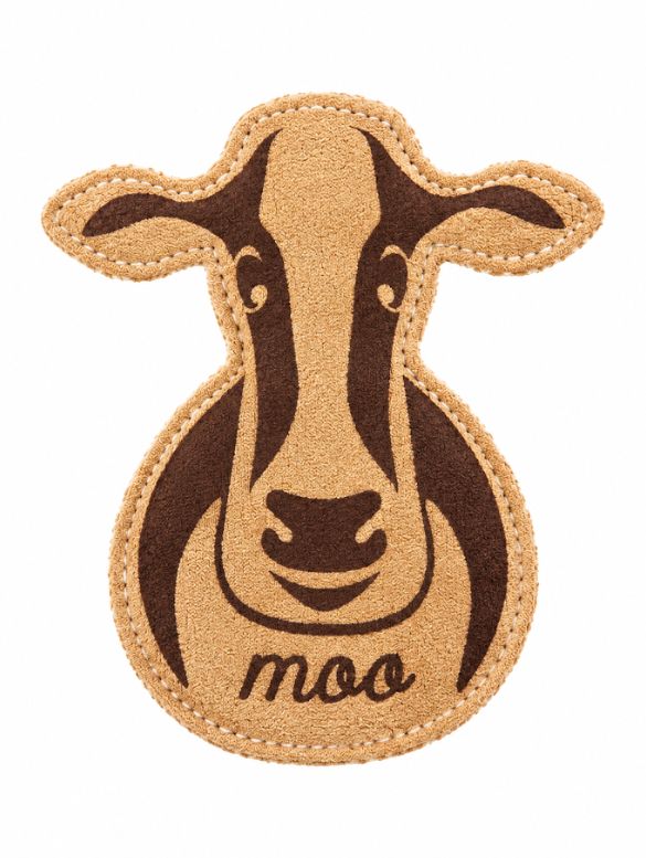 Leather Cow Toy (6")