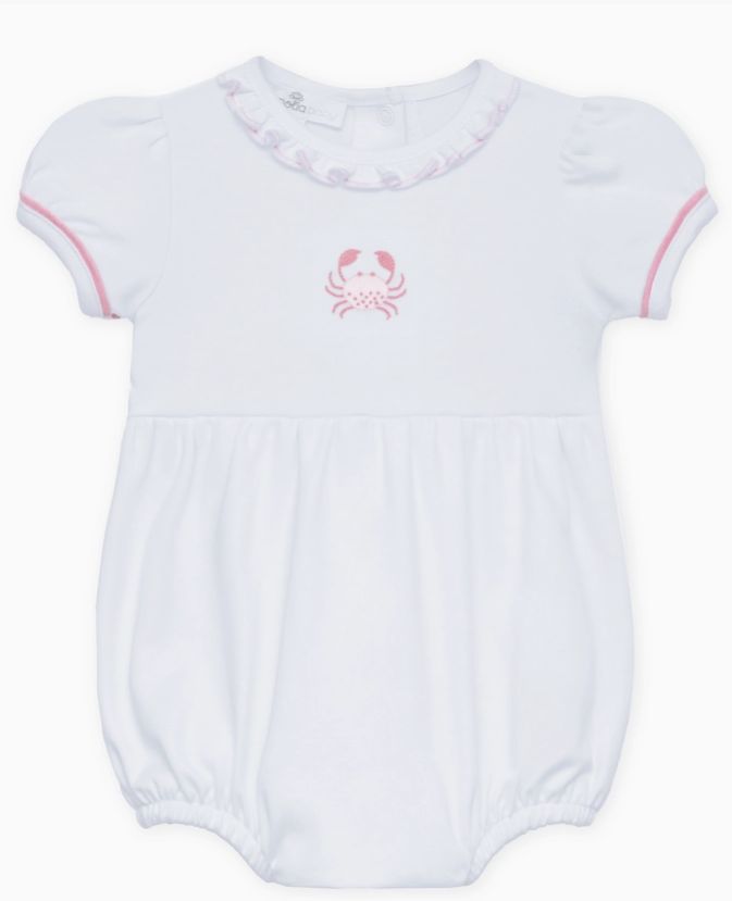 Little Crawlers Embr Ruffle Bubble
