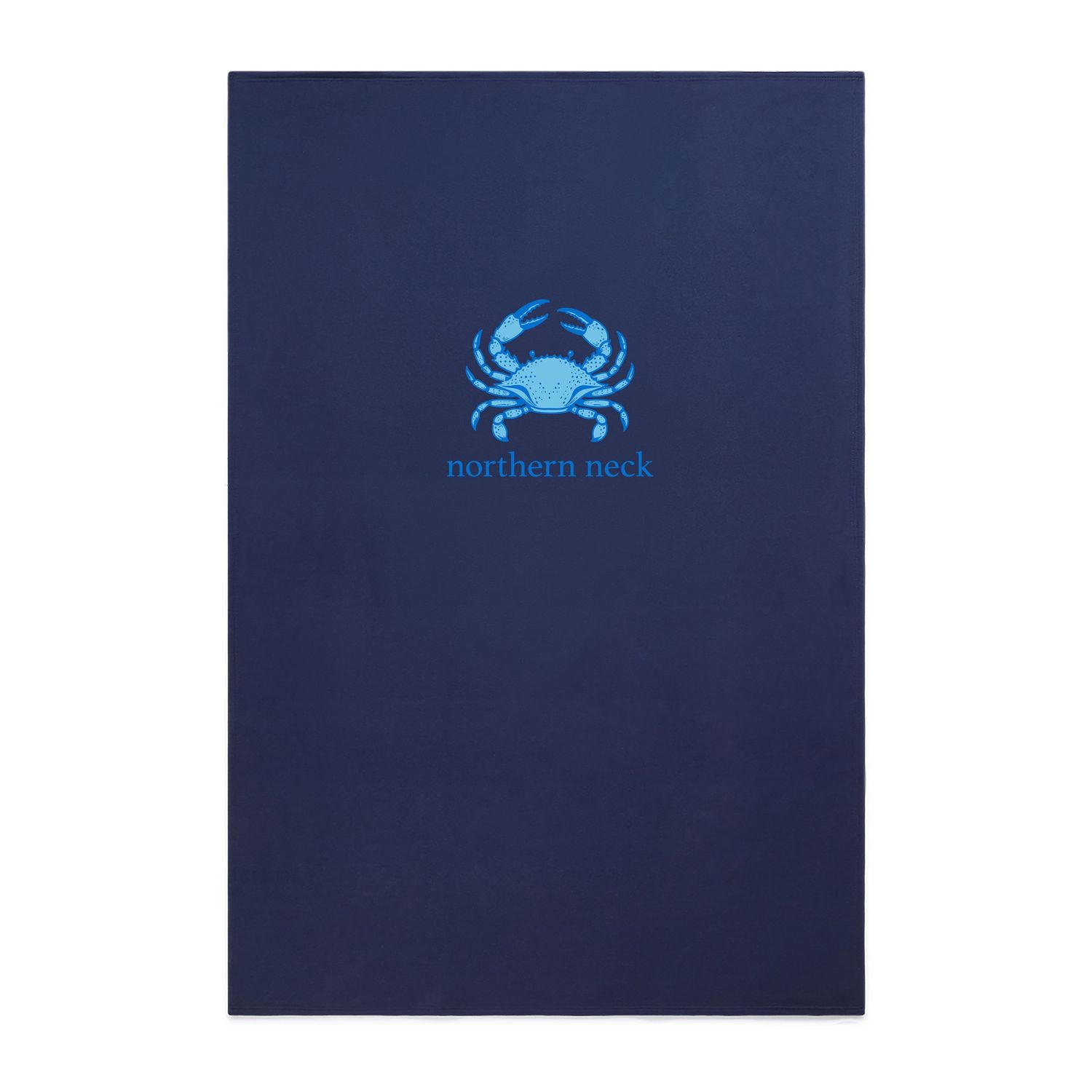 NNK Blue Crab Sweatshirt Blanket, Color: Navy