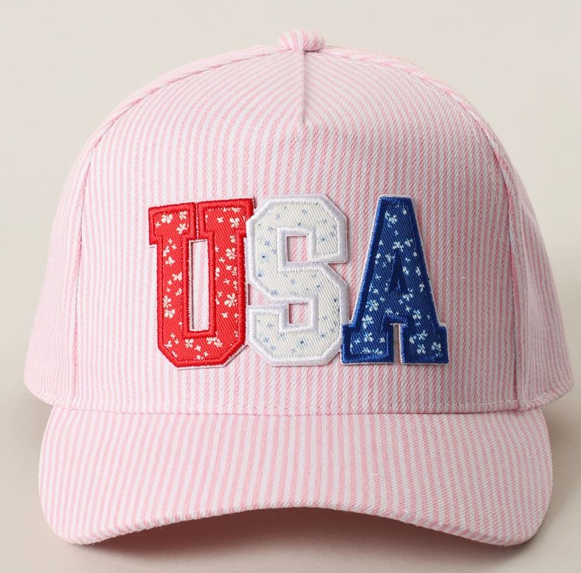USA Patch Stripe Hat