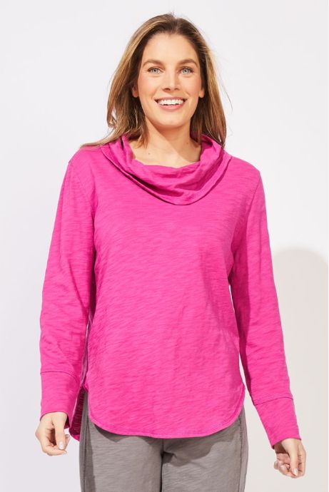 Cotton Slub Hi Lo Cowl