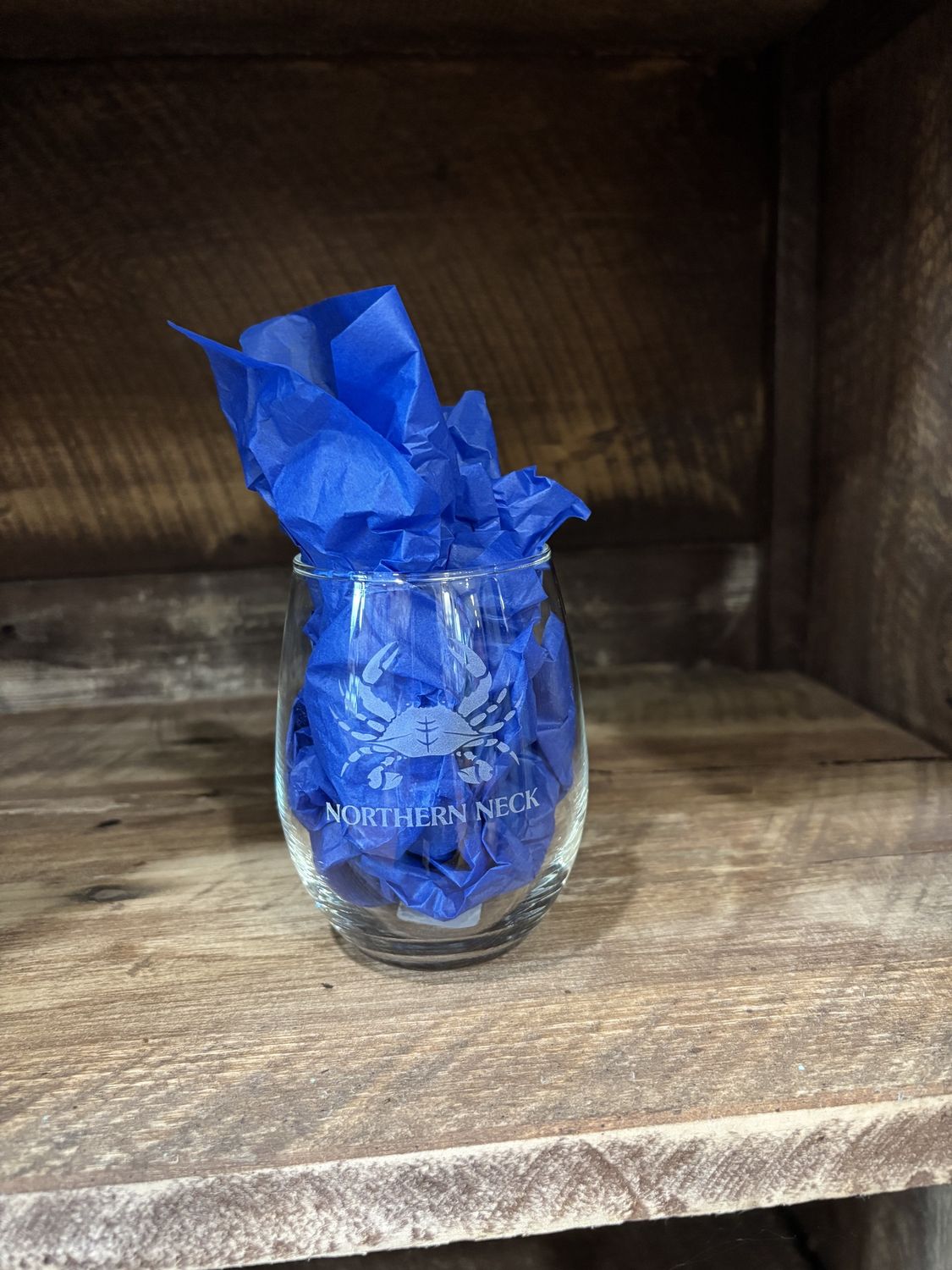 NNK Crab Stemless Wine Glass