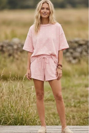 Polka Dot Scuba Top &amp; Shorts