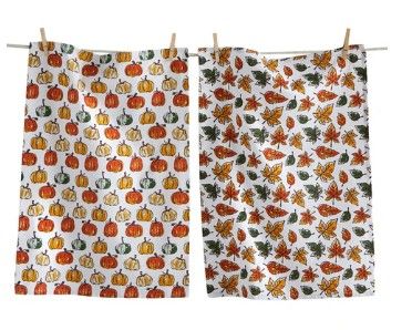 Pumpkin Leaves Towel Set