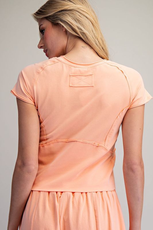 Mineral Wash Cropped Tee