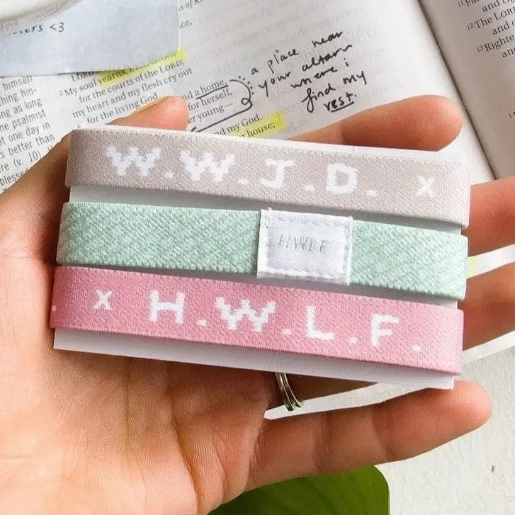 WWJD Elastic 3 Pk Bracelets