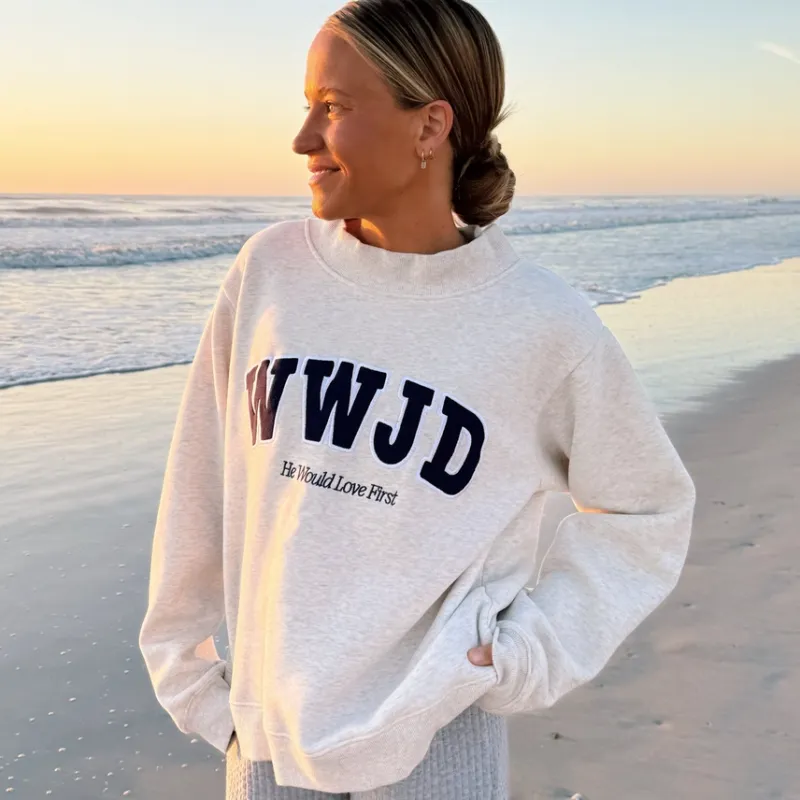 WWJD Mock Neck Sweatshirt