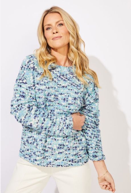 Speckle Eclipse Cozy Pullover Sweater