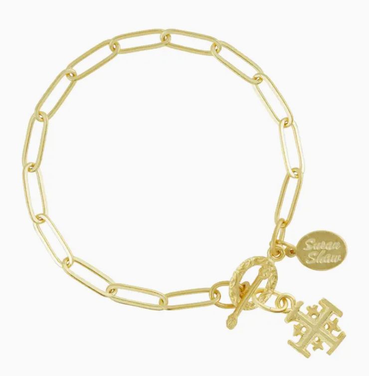 Cross Paperclip Bracelet