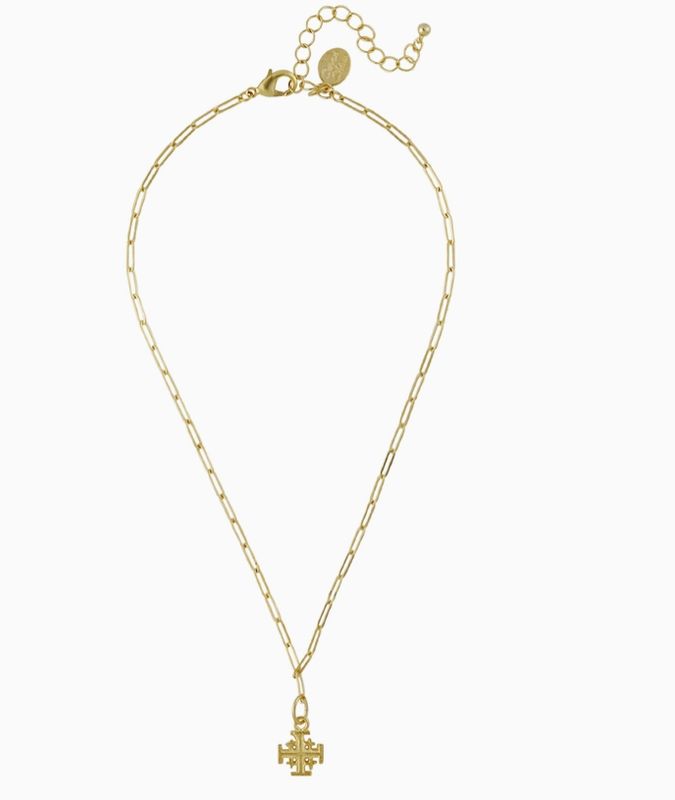 Cross Paperclip Necklace
