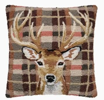 Deer Tartan Hook Pillow