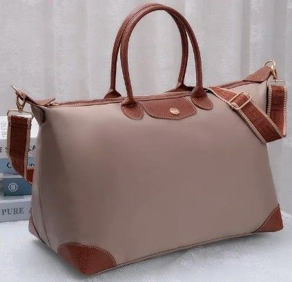 Marisa Nylon Duffel Weekender, Color: Taupe