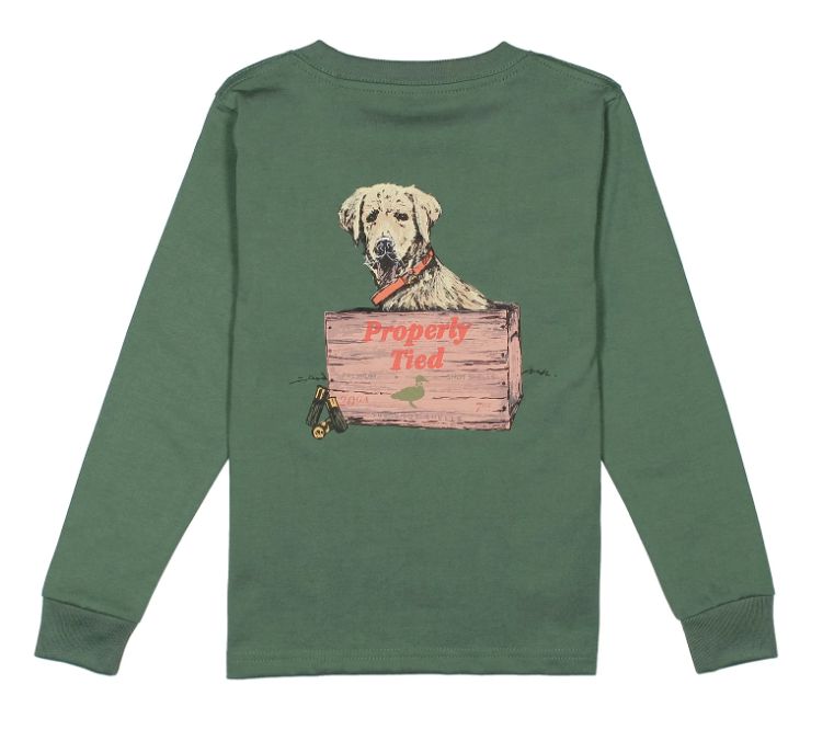 Boys Little Shot L/S, Color: Fern Green, Size: YS