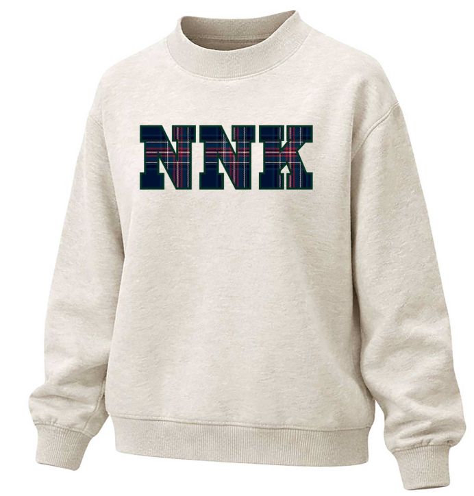 Ladies Mock Neck Plaid NNK