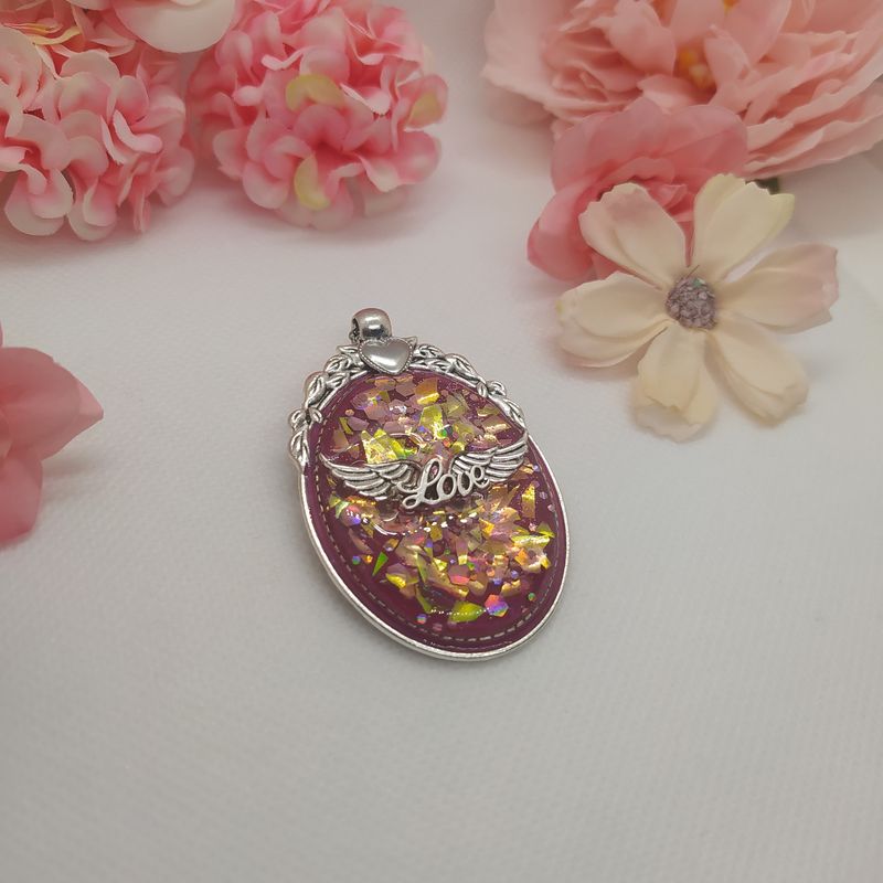 Médaillon romantique "Lovin'wings"